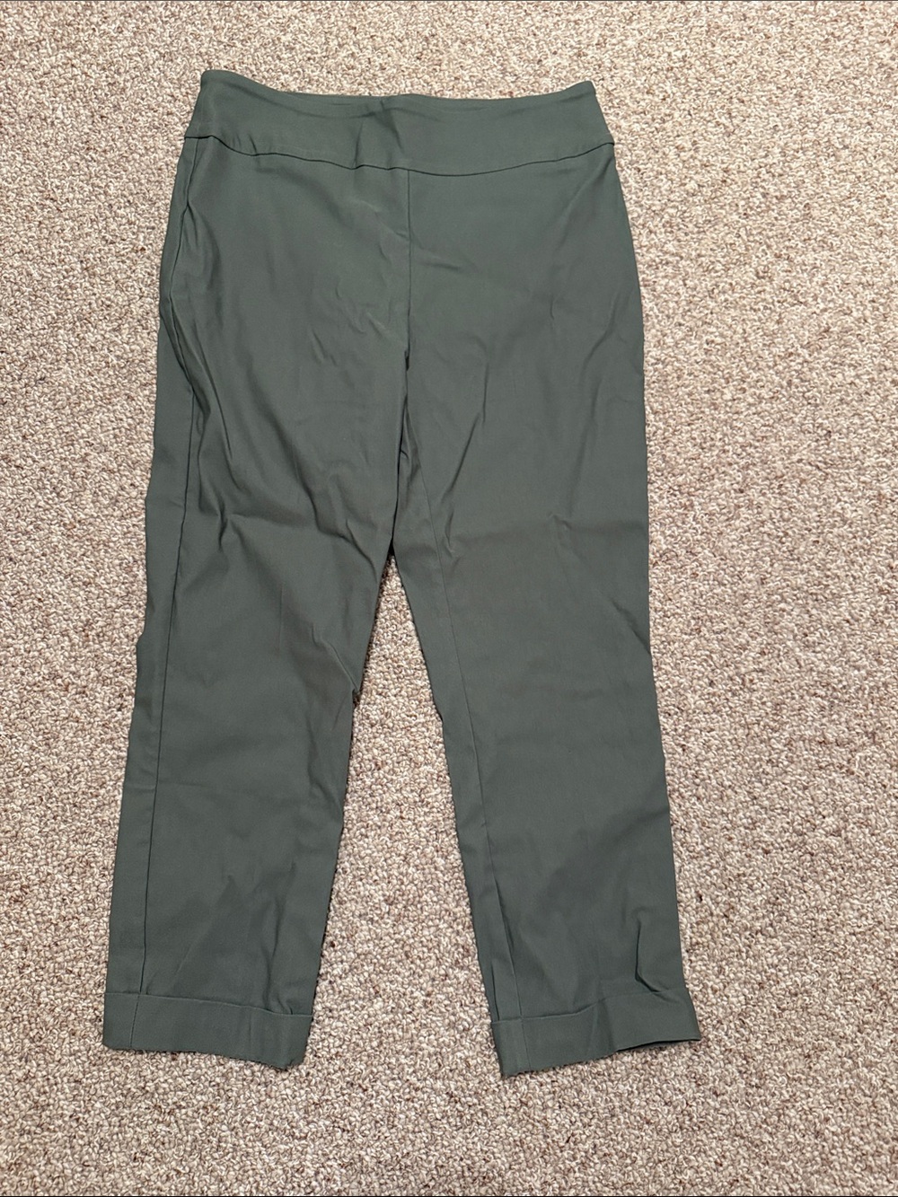 Tribal Olive Green Cropped Pants